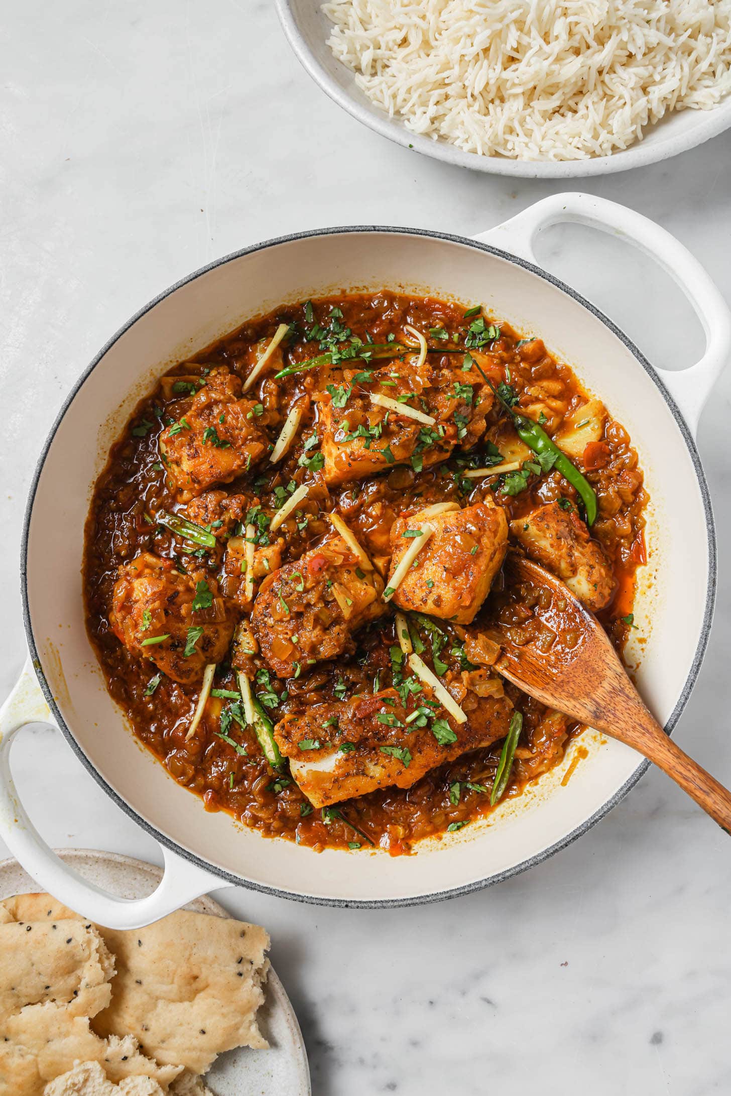 Kruidige tilapia-curry met pandan
